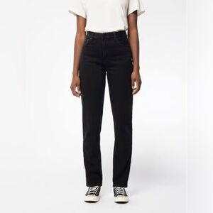 Nudie Jeans Lofty Lo, Black Soul, 32 waist/30 length